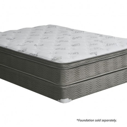 Furniture of America Aleksa Euro Top Costa Stretch Fabric High-Density Polyurethane Foam Multi-Needle Quilt White-Gray 11� Euro Top Mattress (Non-Flip) Model DM335-EK-BED