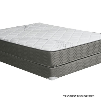 Furniture of America Edrea Tight Top Designer Stretch Knit Fabric High-Density Polyurethane Foam White-Gray 10� Tight Top Pocket Coil Model DM336-EK-BED