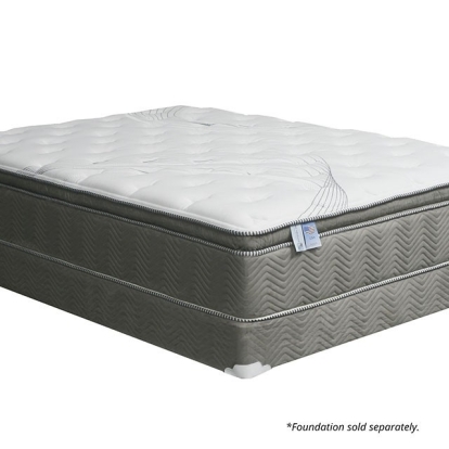 Furniture of America Stormin Euro Pillow Top 5-Layer Quilting High-Density Polyurethane Foam White-Gray 13� Euro Pillow Top Gel Infused Memory Foam Model DM338-EK-BED