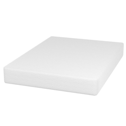 Furniture of America Forsythia Contemporary Metal White Mattress Model DM710-10" Full Green Tea Gel Memory Foam