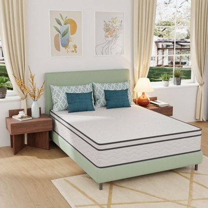 Furniture of America Catmint Contemporary Metal White-Gray Mattress Model DM912