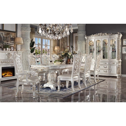 ACME Vendome Dining Table With Pedestal Base Model DN01351