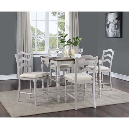 ACME Bettina 5PC Pack Counter Height Table Set Model DN01439