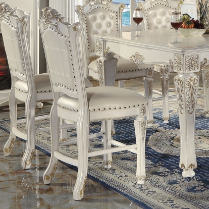 ACME Vendome Counter Height Chair (Set-2) Model DN01516