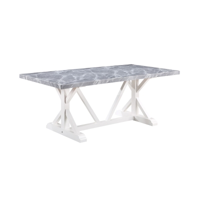 ACME Hollyn Dining Table With Engineering Stone Top Model DN02159
