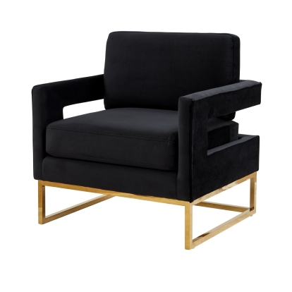 VIG Furniture Black Lounge Chair SKU VGRHRHS-AC-201-BLK - Product ID 78025