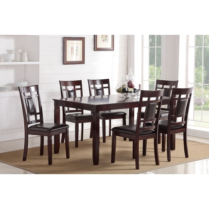 Poundex 7-Pcs Dining Set Model F2294