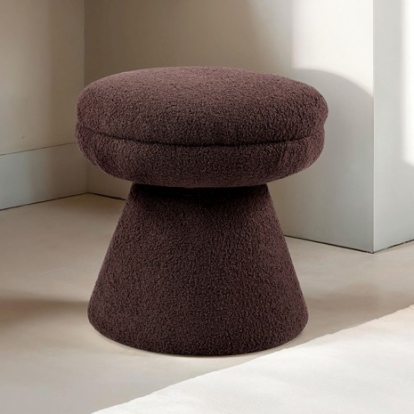 Furniture Of America Cynthia Contemporary Engineered Wood, Fabric Brown Stool | FM-AC8002BR