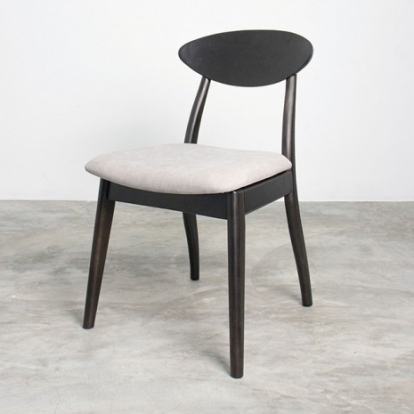 Furniture Of America Sargans Mid-Century Modern Full Solid Rubberwood Black Wenge Side Chair (2/Ctn) | FM30006BK-SC-2PK
