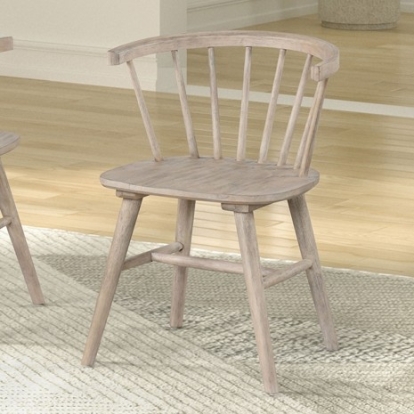 Furniture Of America Yate Mid-Century Modern Engineered Wood, Oak Veneer, Rubberwood Natural Oak Dining Chair | FM3102NT-SC-2PK