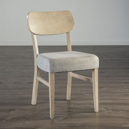 Furniture of America Keynes Transitional Fabric with Wood Veneer Gray Side Chair (2-Ctn) Model FM3201GY-SC-2PK