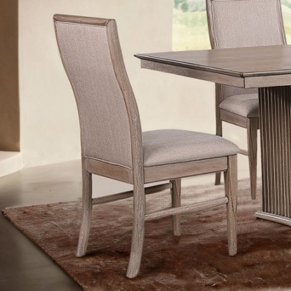 Furniture of America Ellesmere Modern Contemporary Ash Veneer Engineered with Wood Rubberwood Natural Ash Side Chair (2-Ctn) Model FM3230NT-SC-2PK