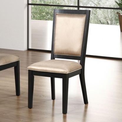 Furniture Of America Kenyada Contemporary Engineered Wood, Poplar, Shabili Veneer Espresso Side Chair (2/Ctn) | FM3401ES-SC-2PK