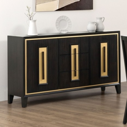 Furniture Of America Kenyada Contemporary Engineered Wood, Poplar, Shabili Veneer Espresso Server | FM3401ES-SV