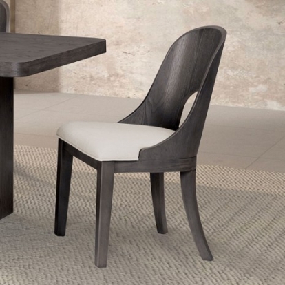 Furniture Of America Sterling West Modern Engineered Wood, Solid Rubberwood, White Oak Veneer Ash Gray Side Chair | FM39004ES-SC-2PK