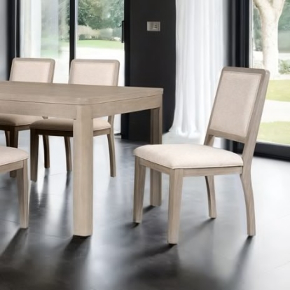 Furniture Of America Belize Modern Engineered Wood, Oak Veneer, Solid Rubberwood Gray Dining Table | FM39016AK-T