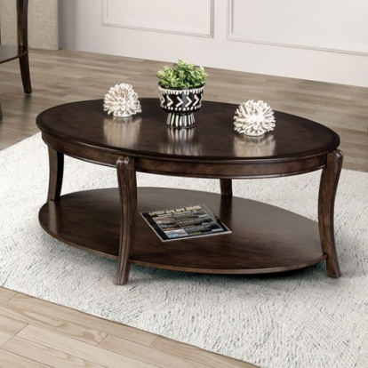 Furniture of America Orkdal Transitional with Wood Veneer Walnut Coffee Table Model FM40001BR-C