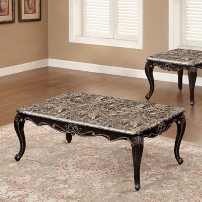 Furniture of America Albacete Traditional Solid with Wood Veneer Dark Walnut Coffee Table Model FM45006BR-C