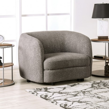 Furniture Of America Versoix Contemporary Boucle, Solid Wood, Others Charcoal Gray Chair | FM61003GY-CH