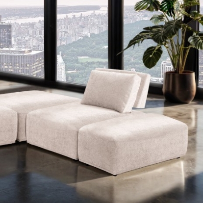 Furniture Of America Stavanger Contemporary Boucle, Solid Wood, Others Light Brown L-Sectional | FM63001LB-F