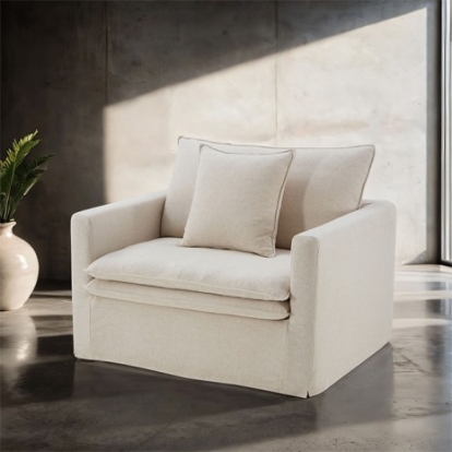 Furniture of America Crayford Traditional Engineered with Wood Feather Blend Foam Linen Solid with Wood Taupe Chair Model FM63010TP-CH