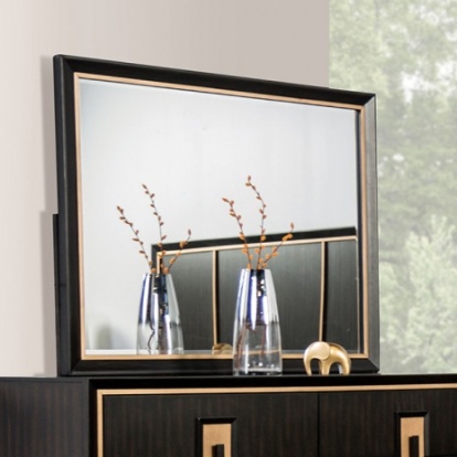 Furniture of America Kenyada Contemporary Solid with Wood Espresso Mirror Model FM7421ES-M