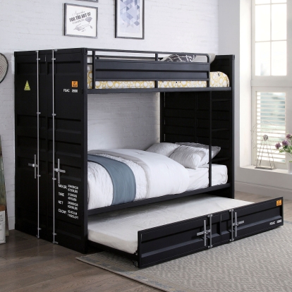 Estonne Black Trundle Model FOA-BK654BK-TR by Furniture of America