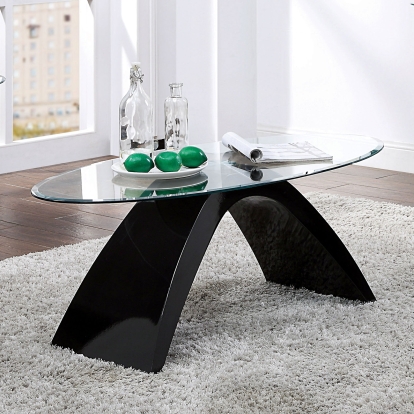 Nahara Black Coffee Table Model FOA4042BK-C-TABLE by Furniture of America