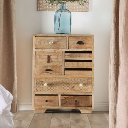 Blanchefleur Weathered Light Natural Tone Dresser Model FOA51012 by Furniture of America