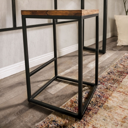 Larkspur Natural Tone/Black Bar Stool Model FOA51024 by Furniture of America