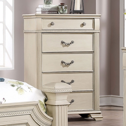 Pamphilos Antique White Chest Model FOA7144WH-C by Furniture of America