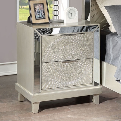Valletta Champagne Night Stand Model FOA7157N by Furniture of America