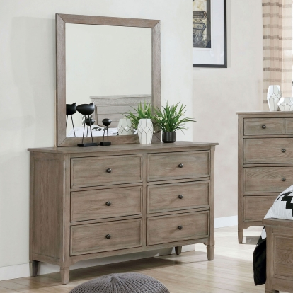 Vevey Wire-Brushed Warm Gray Dresser Model FOA7175D by Furniture of America