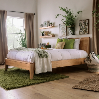 Willamette Light Oak California King Bed Model FOA7602CK-BED by Furniture of America