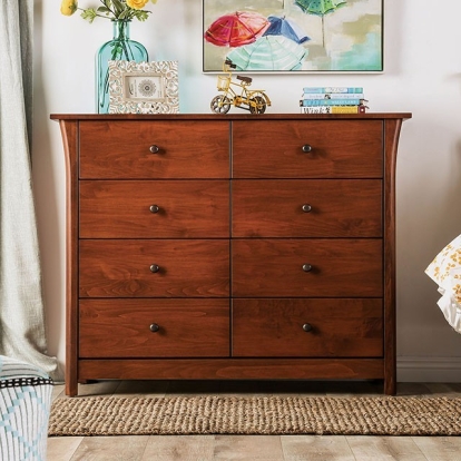 Keizer Dark Cherry 8-Drawer Chest Model FOA7603C-8D by Furniture of America