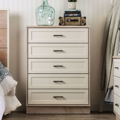 Roseburg Sunbleached/White 5-Drawer Chest Model FOA7605C-5D by Furniture of America