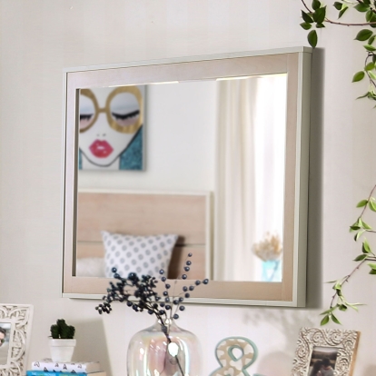 Roseburg Sunbleached/White Mirror Model FOA7605M by Furniture of America