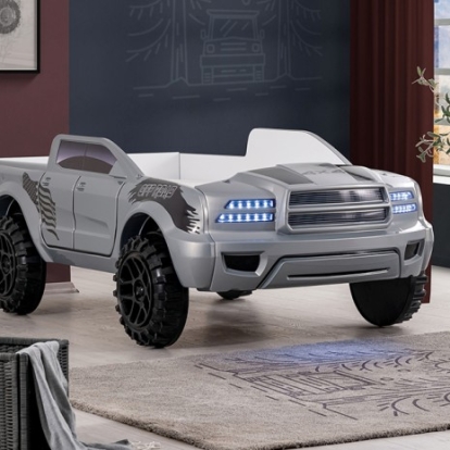 Furniture of America Roverton Novelty Abs Gray Bed Model FOA7725GY-BED