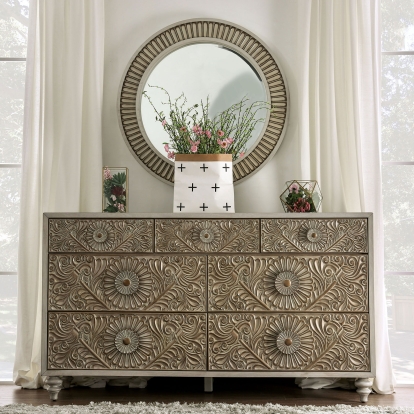 Jakarta Antique White Dresser Model FOA7882D by Furniture of America