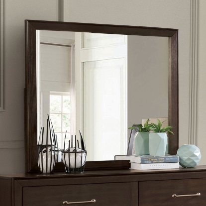 Jamie Walnut 3mm Mirror Model FOA7917M by Furniture of America