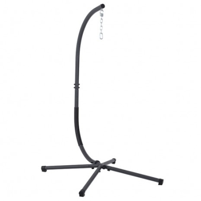 Furniture of America Wave Modern Steel Black Stand Model GM-1012