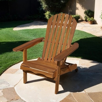 Furniture Of America Elk Rustic Eucalyptus Wood Natural Adirondrack Chair | GM-1021NT