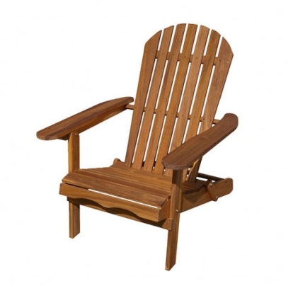 Furniture of America Elk Rustic Eucalyptus with Wood Natural Adirondrack Chair Model GM-1021NT