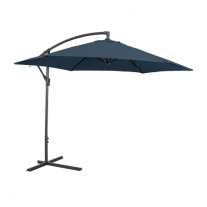 Furniture of America Glam Modern Polyester Steel Dark Sapphire Cantilever Umbrella with Led Model GM-3003DS