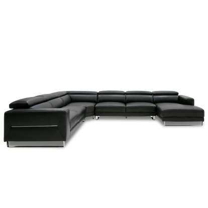 VIG Furniture Black Sectional Sofa SKU VGKK-KF1066-BLK-RAF - Product ID 80406