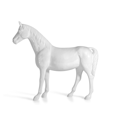 Modrest White Full Size Horse Sculpture Sculpture White furniture-00171794 Vig Furniture VGTHSV-001-WHT