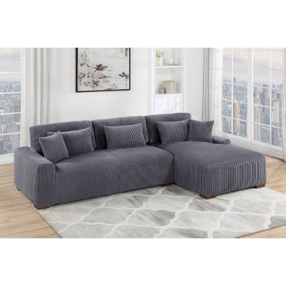 Poundex 2-Piece Sectional Set Xl Model F8455