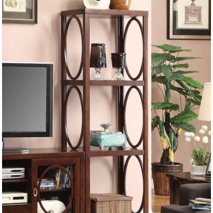 Furniture of America Melville Transitional Solid with Wood Veneer Cherry Pier Cabinet Model CM5051-PC