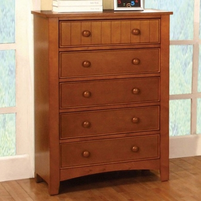 Furniture of America Omnus Transitional Solid with Wood Veneer Oak Chest Model CM7905OAK-C