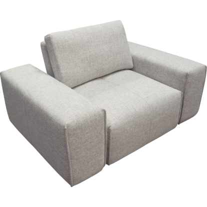 Diamond Sofa JAZZ1AC2ARLB Jazz Modular 1 Seater Sectional Sofa Unit Adjustable Backrest Light Brown Fabric